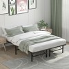 Costway 14'' Twin/Full/Queen Size Metal Platform Bed Foldable Mattress Foundation Tool-Free Assembly - 4 of 4