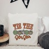 City Creek Prints Tis The Season Leopard Pumpkins Canvas Tote Bag - 15x16 - Natural - 2 of 2