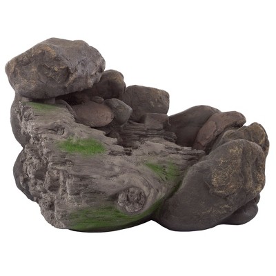 Nature Spring Natural Looking Rock Outdoor Water Fountain with Waterfall