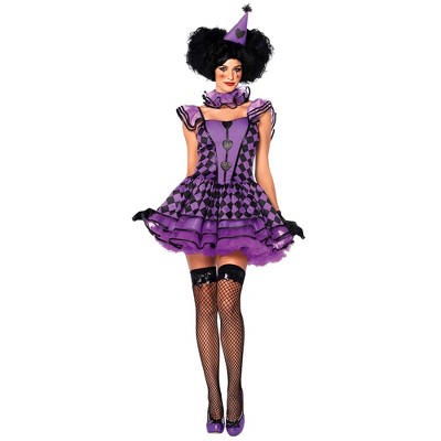 Pretty Parisian Clown 3-Piece Adult Costume