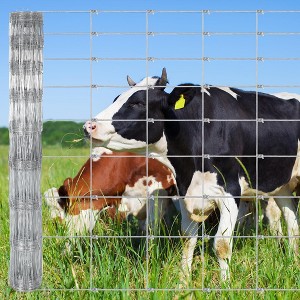 Galvanized Wire Fencing for Cattle Farm - Heavy Duty Livestock Fence for Goat, Deer, Hog, Yard Animal Enclosure & Protection - 1 of 4