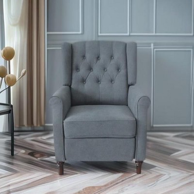 CENGHU Modern Fabric Recliner Chair for Adult, Single Reclining Armchair With Adjustable Back and Padded Cushion for Living Room, Bedroom