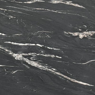 Skylark Round Black Faux Marble and Wood End Table