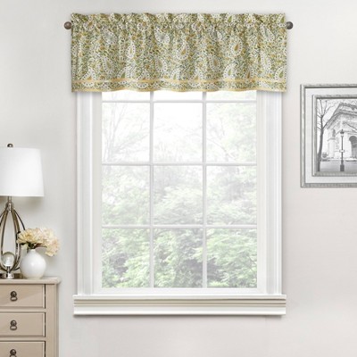 52" Window Valance Green/Yellow/Ivory - Waverly