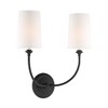 Crystorama Lighting Sylvan 2 - Light Sconce in  Black Forged - 2 of 4