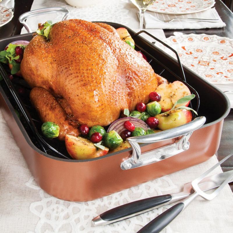 Nordic Ware Copper Roaster XL Large - Brown, 2 of 5