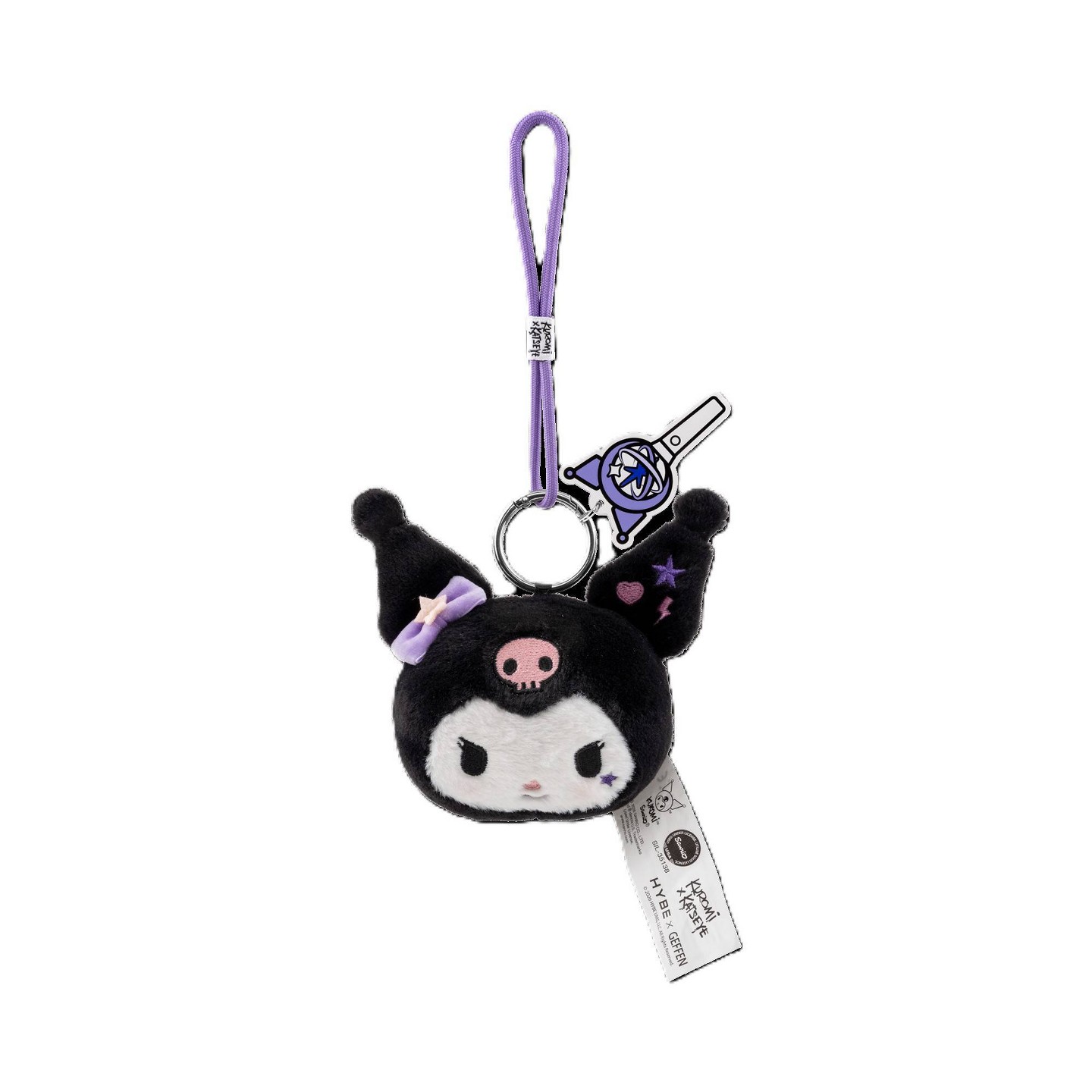 Брелок YuMe Kuromi x Katseye Plush Bag Charm with Lanyard — фото 1