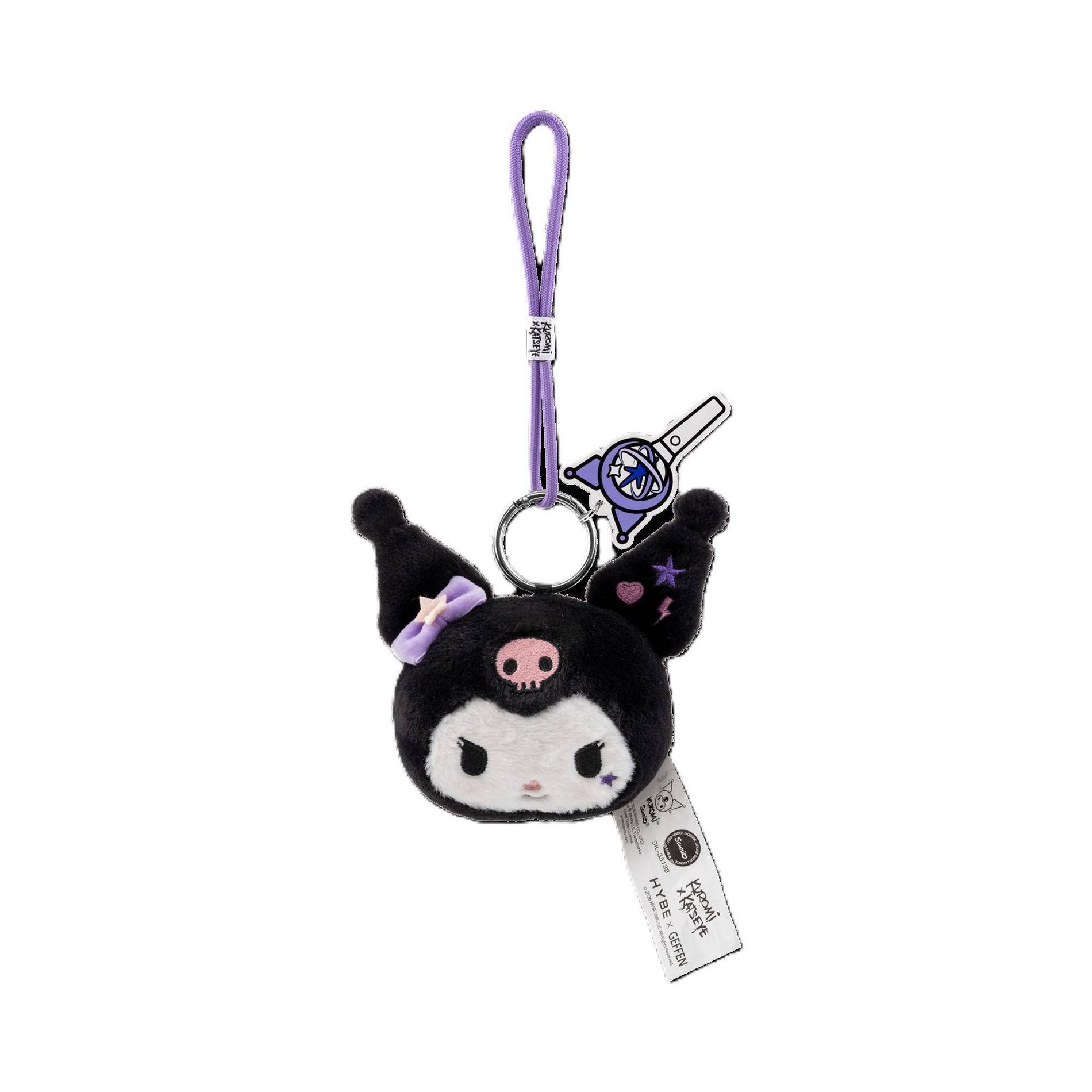 YuMe Kuromi x Katseye Plush Bag Charm with Lanyard