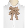 Elerevyo Women's Wedding Party Ribbon Brooch Pin Bow Tie - 4 of 4