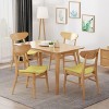 Christopher Knight Home Isador Mid Century Modern Upholstered Rubberwood Dining Chairs (Set of 4) - 2 of 4