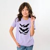 Halloween Bats Distressed - Youth Short Sleeve Graphic T-Shirt and Toddler Short Sleeve Graphic T-Shirt - 4 of 4