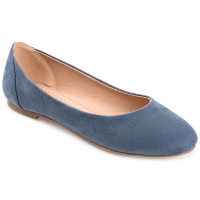 Journee Collection Womens Kavn Medium and Wide Width Comfort Insole Slip On Round Toe Ballet Flats
