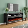 Amerlife 65" TV Stand with 60" Glass Electric Fireplace - 3 of 4