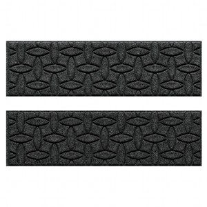 WaterHog 8.5"x30" Set of 4 Ellipse Indoor/Outdoor Stair Treads Door Mats - 1 of 4