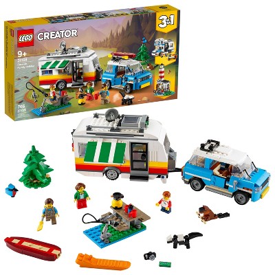 LEGO Creator 3in1 Caravan Family Holiday Outdoor Adventure Vacation Toy for Kids 31108