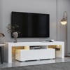 Modern TV Stand For TVs Up to 70", Entertainment Center with Storage Drawer, Media Console Table for Living Room Bedroom Office - 2 of 4