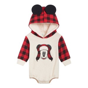 Disney Mickey Mouse Baby Fleece Matching Family Pullover Hoodie Newborn to Infant - 1 of 4