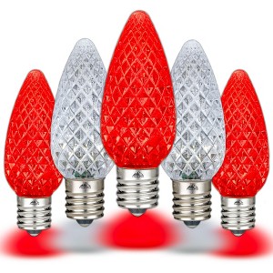 Novelty Lights C9 LED Faceted Christmas Replacement Bulbs Dimmable - 1 of 4