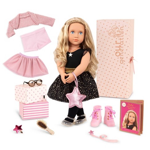 Our Generation Fashion Starter Kit In Gift Box Stella With Mix Match Outfits Accessories 18 Fashion Doll Target