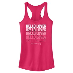 Junior's Women Sex and the City Hello Lover Shoe Racerback Tank Top - 1 of 4