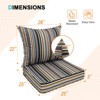 EAGLE PEAK Outdoor Deep Seat Patio Seat Cushion Set - 3 of 4