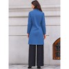 INSPIRE CHIC Women's Winter Single Breasted Stand Collar Mid-Long Commuting Wear Overcoat - 3 of 4
