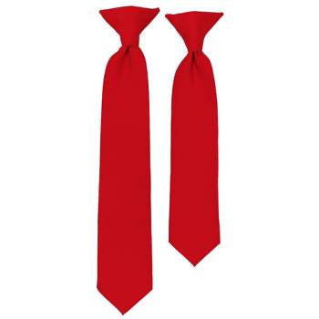 Solid Color Pre-tied Clip On Necktie For Boy