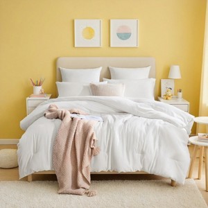 SEVOBAL Quilts Oversized Plump Duvet Insert Quilted Comforters All Season DuvetHotel Luxury Hypoallergenic Bedding All Season, White, 90"*90"*1" - 1 of 4