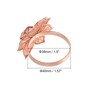 Unique Bargains Alloy Decorative Wear Resistance Hollow Out Flower Shape Napkin Rings 8 Pcs - 2 of 4