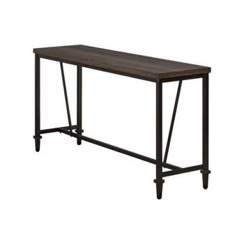 Trevino Sofa Table Walnut Brown/Copper - Hillsdale Furniture