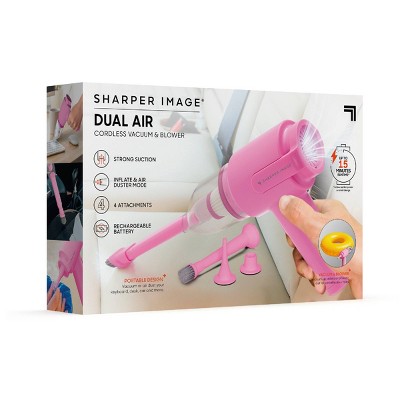 Sharper Image Cordless Handheld Vacuum and Blower Pink