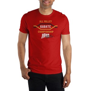 All Valley Karate Championship Cobra Kai Mens Red Tee - 1 of 1