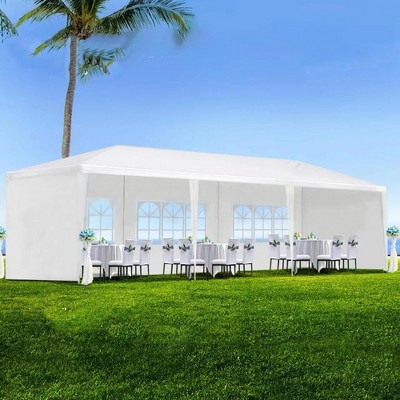 Outdoor Canopy Tent, Wedding Party Tent Sun Shade Metal Frame Shelter