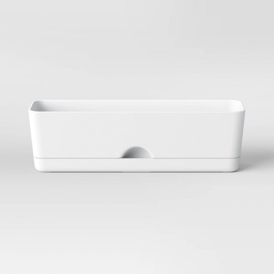 16" x 4.5" Indoor/Outdoor Rectangular Self-Watering Window Box White - Room Essentials™