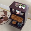 Gulches Pet Feeder Station with Storage,Made of MDF and Waterproof Painted,Dog and Cat Feeder Cabinet with Stainless Bowl - 2 of 4