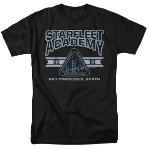 Star Trek Starfleet Academy Earth Adult T-Shirt Black - 1 of 4