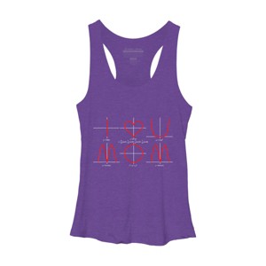 Women's Design By Humans I Love You Mom Math Equations By WatercolorFun Racerback Tank Top - 1 of 2