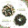 24 Inch Lighted Christmas Wreaths, Pre-lit Xmas Wreath - 3 of 4