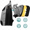 PetAmi Dog Carrier Backpack, Adjustable Ventilated Front Chest Sling Bag, Hiking Camping Travel Pet Puppy Cat - 4 of 4