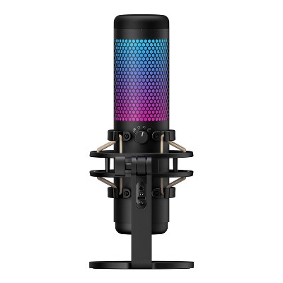 USB Microphone for PC,Computer Gaming Mic for PS4/ PS5/ Mac,Condenser Mic  with Quick Mute,RGB Light,Pop Filter,Shock Mount,Gain knob & Monitoring  Jack