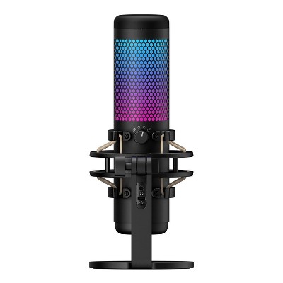 thumbnail image 2 of HyperX QuadCast USB Microphone - Condenser Mic With LED Lights For Gaming & Streaming 2 of 6