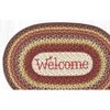 Earth Rugs Welcome Oval Patch Rug – Hand-Braided Jute 20x30 Entryway Accent Mat with Rustic Farmhouse Charm - 3 of 3