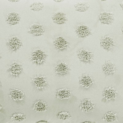 Sage Cotton King Comforter Set with Polka Dot Design