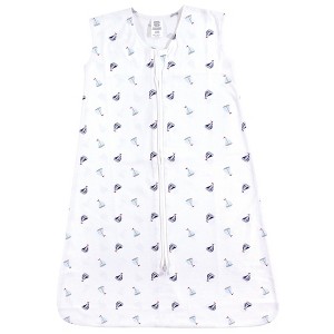 Luvable Friends Baby Boys Sleeveless Jersey Cotton Sleeping Bag, Sack, Blanket, Sailboats Jersey - 1 of 1