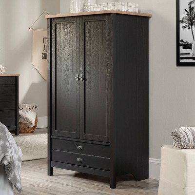 Raven Oak Cottage Style Armoire with Mirror