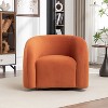 SEYNAR Modern Glam Velvet 360 Degree Swivel Accent Armchair with Tufted Back - 2 of 4