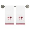 Avanti Linens Christmas Bows 2-Pack Fingertip Towel Set - 2 of 3