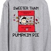 Men's - Peanuts - Sweeter Than Pumpkin Pie Long Sleeve Graphic T-Shirt - 2 of 4