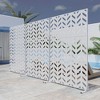 PexFix Outdoor Metal Privacy Screen Garden Fence Arrow Pattern Wall Applique - 4 of 4
