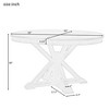 LOVMOR Retro Round Extendable Dining Table with 12" Leaf Wood Kitchen Tables, Adjustable length 42" to 54, for Kitchen, Restaurant, Natural Wood Wash - 4 of 4